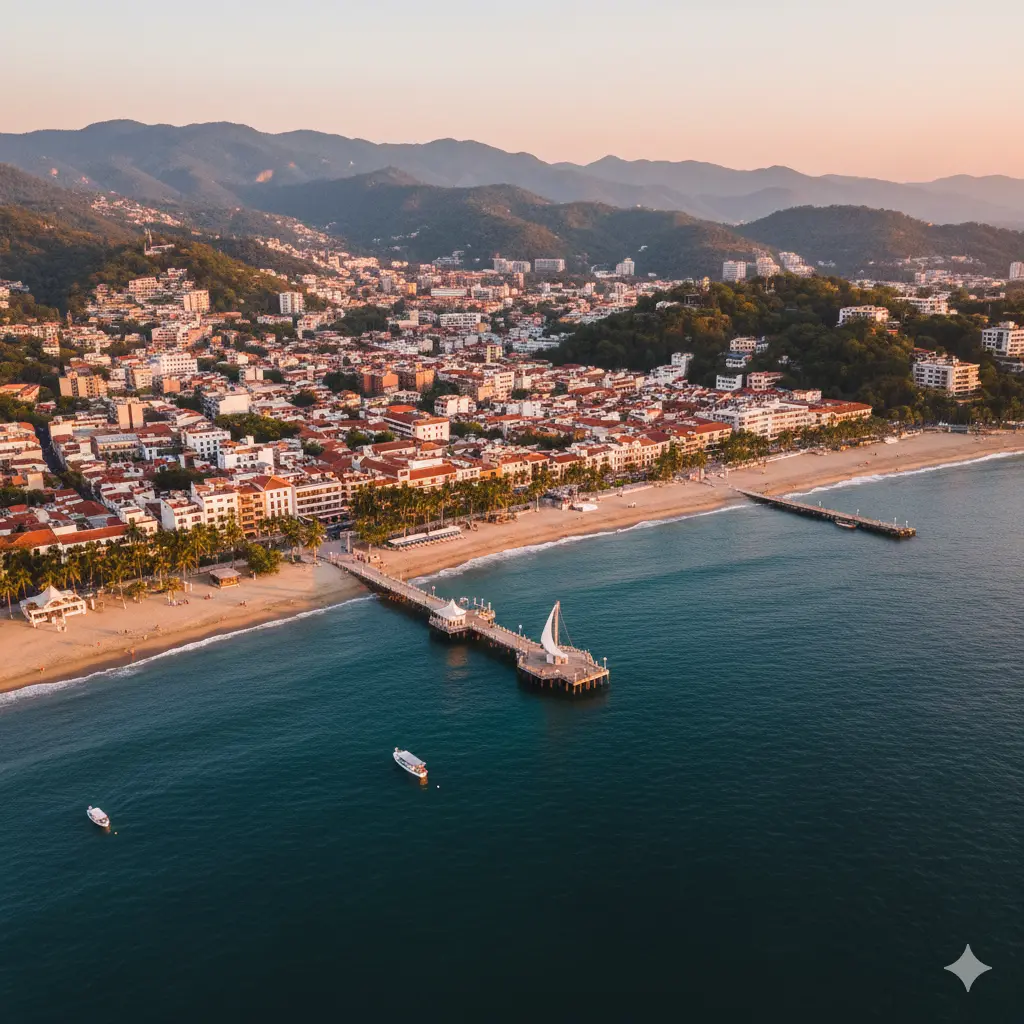 Imagen de la playa de Puerto Vallatra hecha por Gemini en Enero del 2026